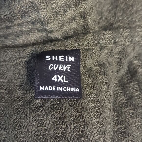 Shein Short Sleeve Waffle Blouse Women's Plus Size 4x - Picture 5 of 6